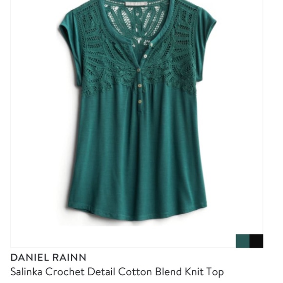 daniel rainn salinka crochet knit top